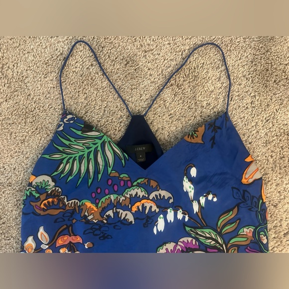 J.Crew 100% Silk Floral Cami Top | Size 6 - Picture 4 of 7